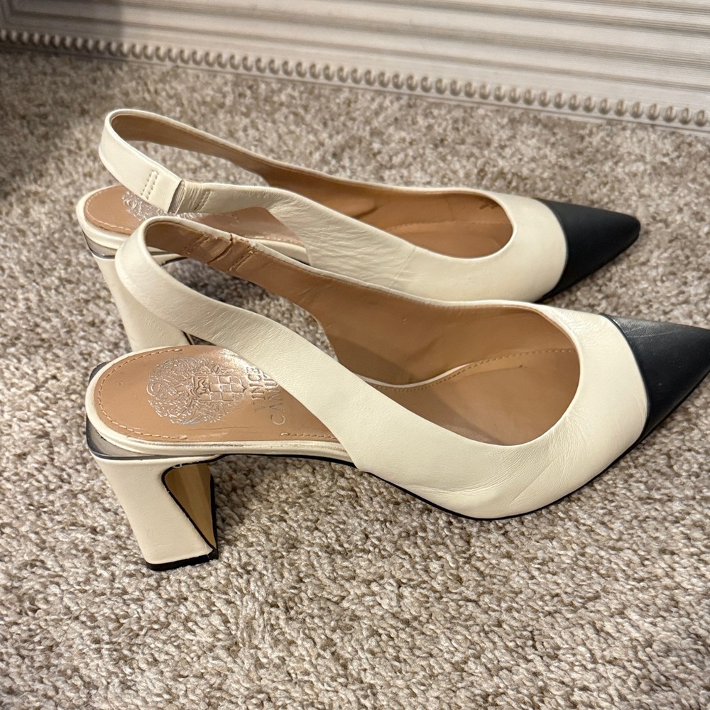 Vince Camuto Two-Tone Slingback Heels